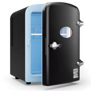 New In Box Kenmore Black and Blue Mini Fridge 6 Can/ Makeup